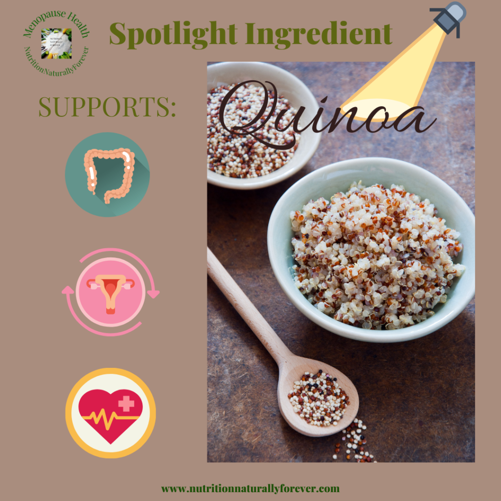 Real food for menopause, quinoa