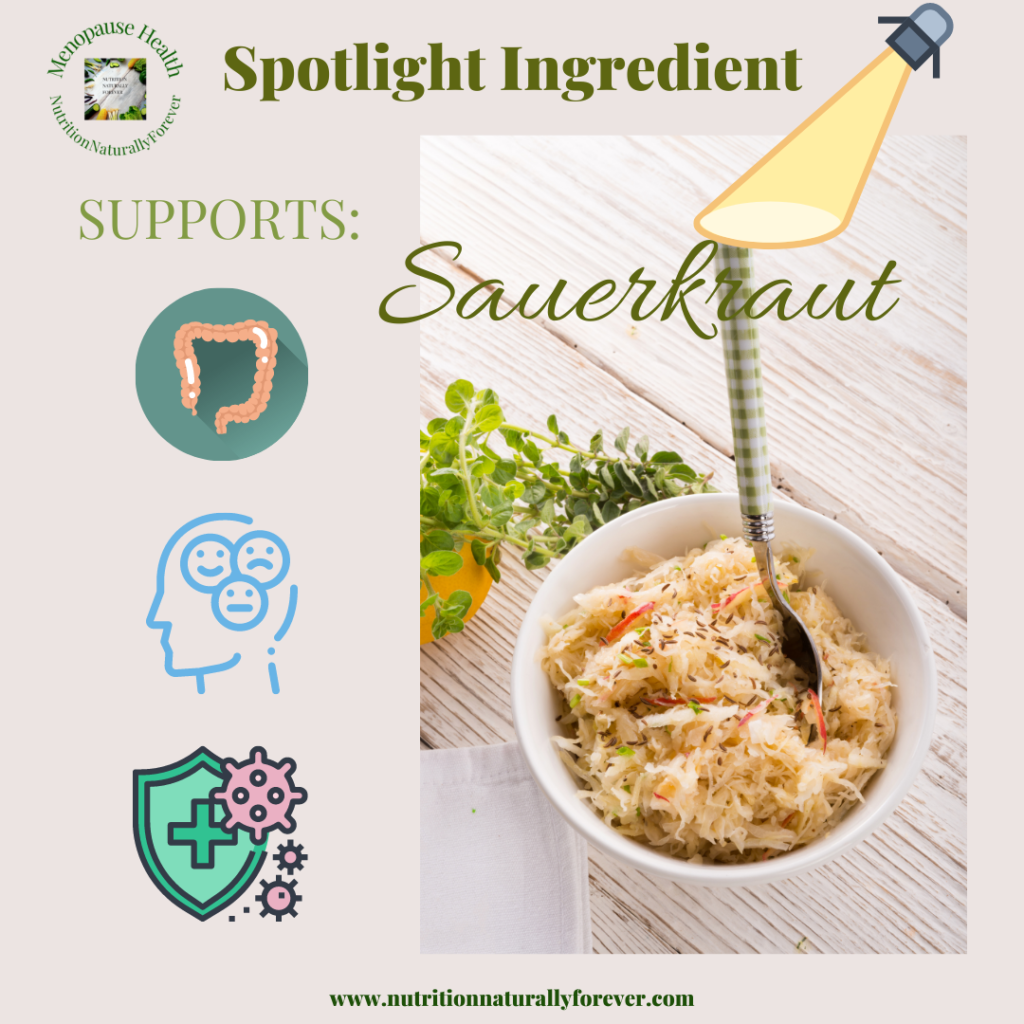 Real food for menopause, sauerkraut