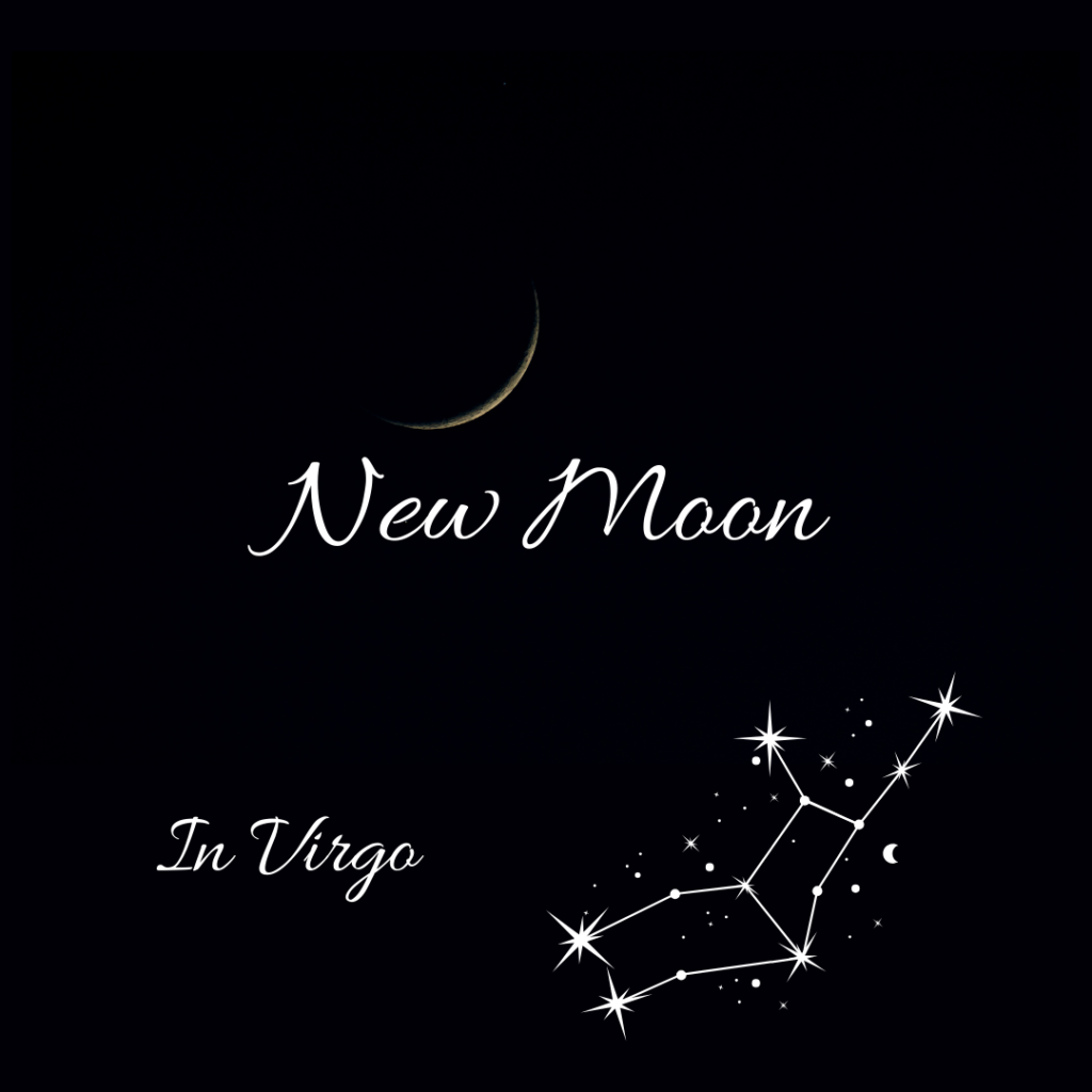 New Moon image, Virgo constellation, New moon in virgo.