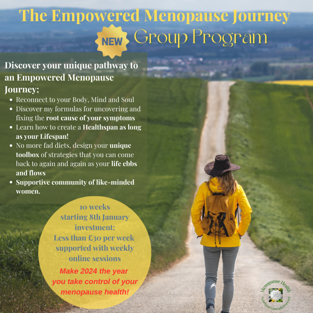 Navigating menopause with or without a nutrition therapist.