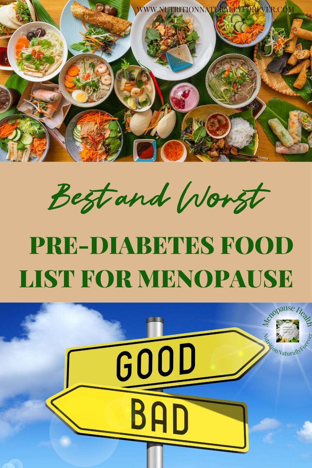 Best and Worst Pre diabetes Food List for Menopause   Nutrition ...