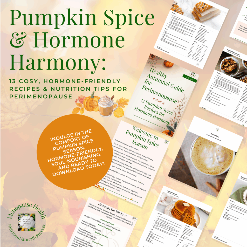 Pumpkin Spice For A Hormone-Healthy Menopause. Sue Wappett, menopause doula, nutrition naturally forever