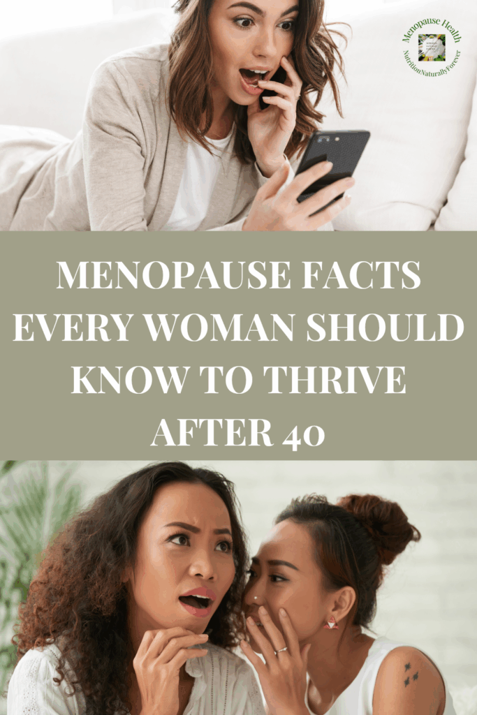 Surprising Menopause Facts: Perimenopause Education. Menopause Doula, nutrition naturally forever, Sue Wappett