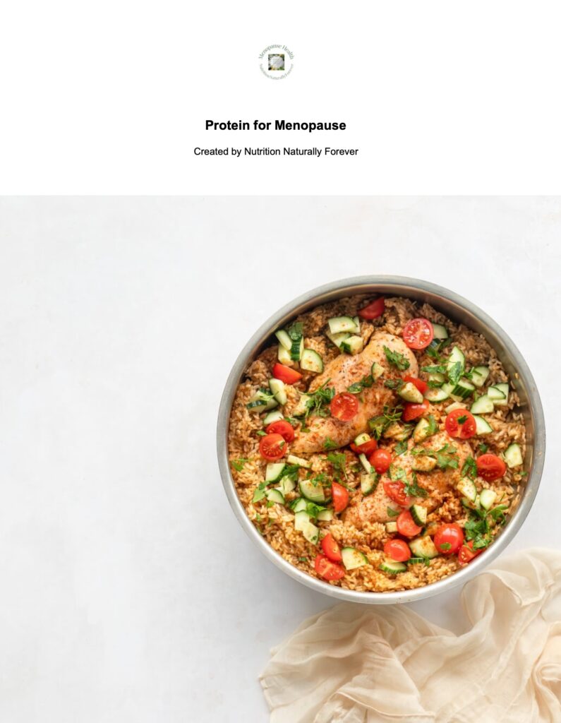 Protein for menopause, Sue Wappett, Nutrition naturally forever, menopause doula