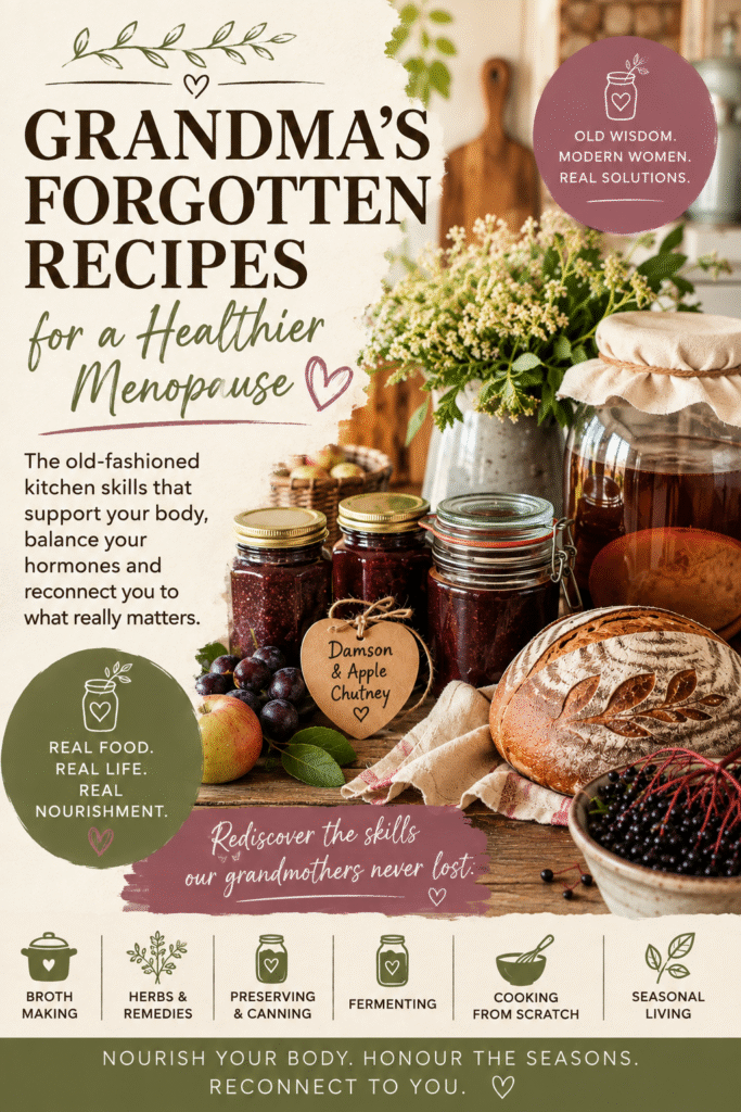 The Menopause Pantry: Grandma's Forgotten Recipes for a Healthier Menopause. Sue Wappett, Nutrition NAturally Forever, Menopause Doula