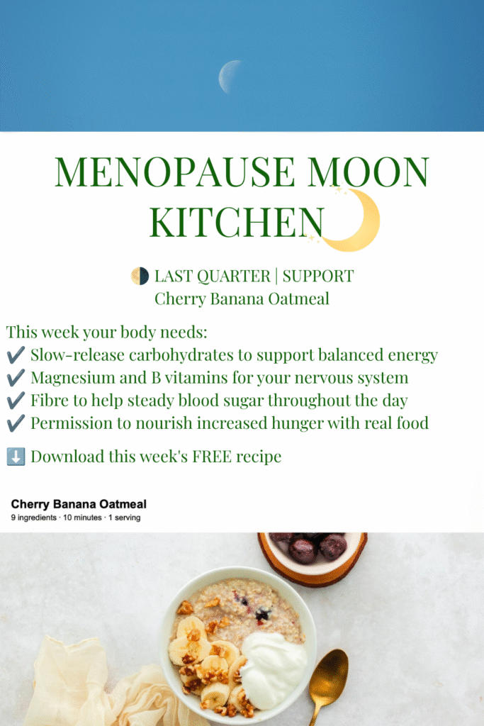 The Menopause Pantry, Cherry Banana Oatmeal
